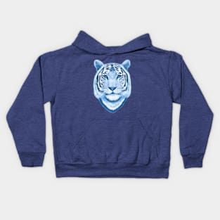 Blue tiger Kids Hoodie